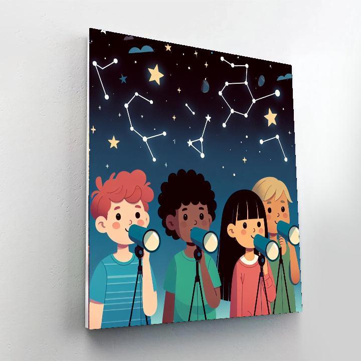 Cosmic Star Gazing Painting By Numbers Kit