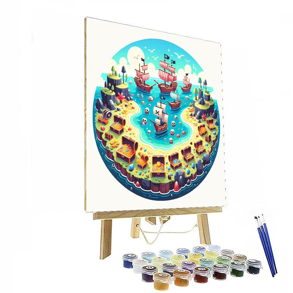 Playful Pirate Cove Numbered Painting Kits