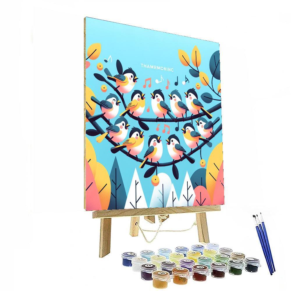 Charming Chickadee Choir Paint By Numbers Kits