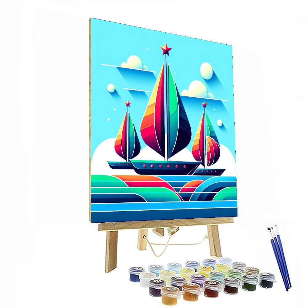 Sailing Stars Numbered Painting Kits