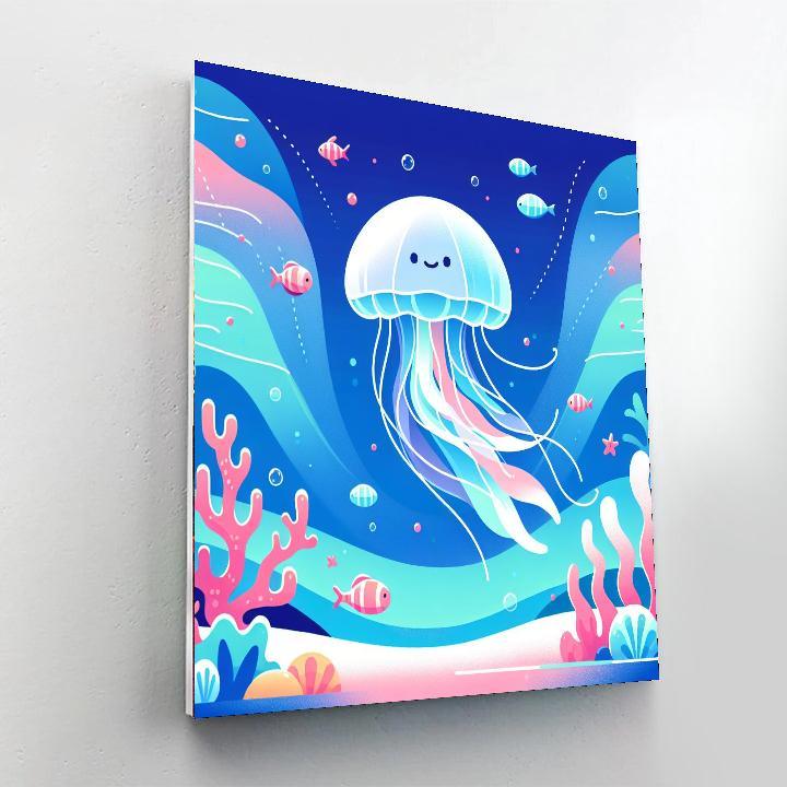 Joyful Jellyfish's Undersea Adventure Paint By Number