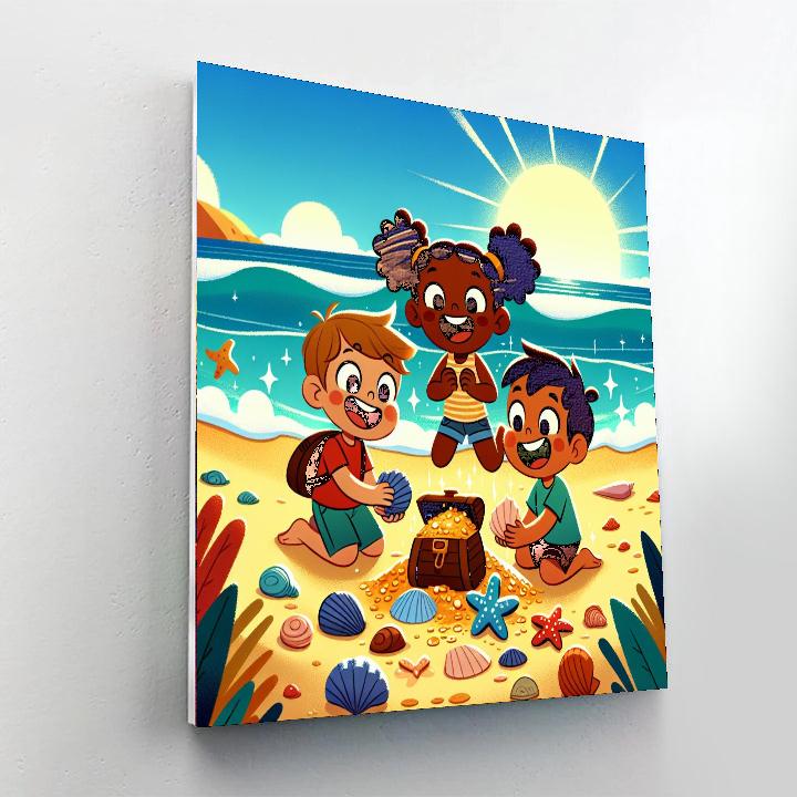 Beach Treasure Discovery Numbered Painting Kits