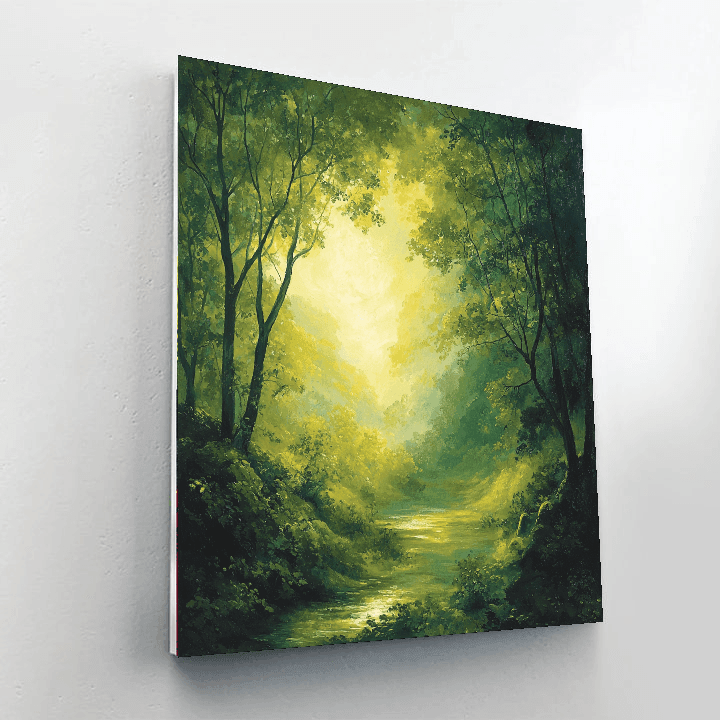 J.M.W. Turner Inspired Mystical Woodland Retreat  Paint By Numbers