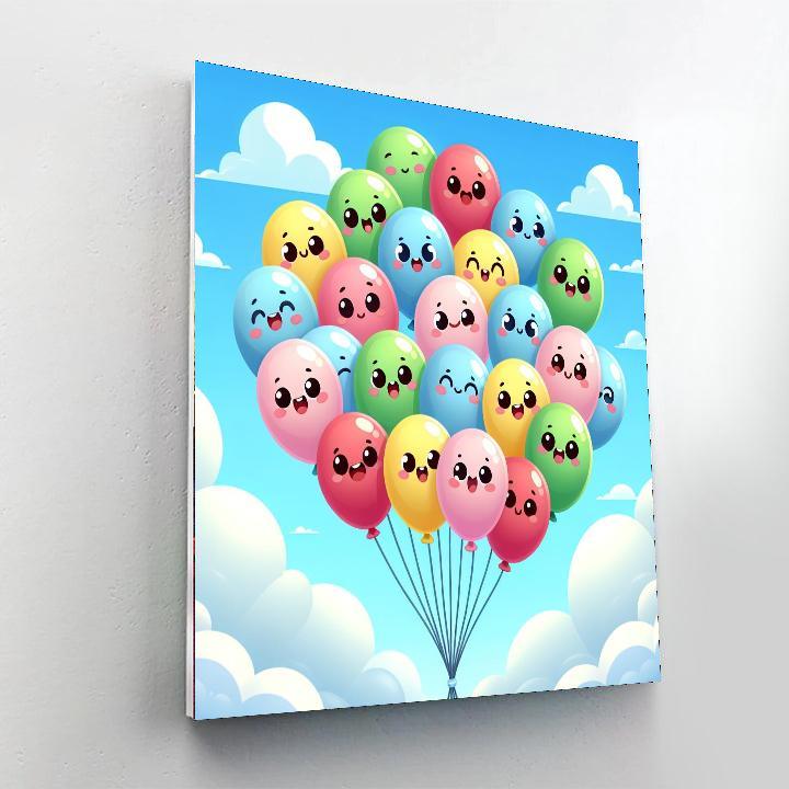 Breezy Balloon Adventures Painting Number Kit