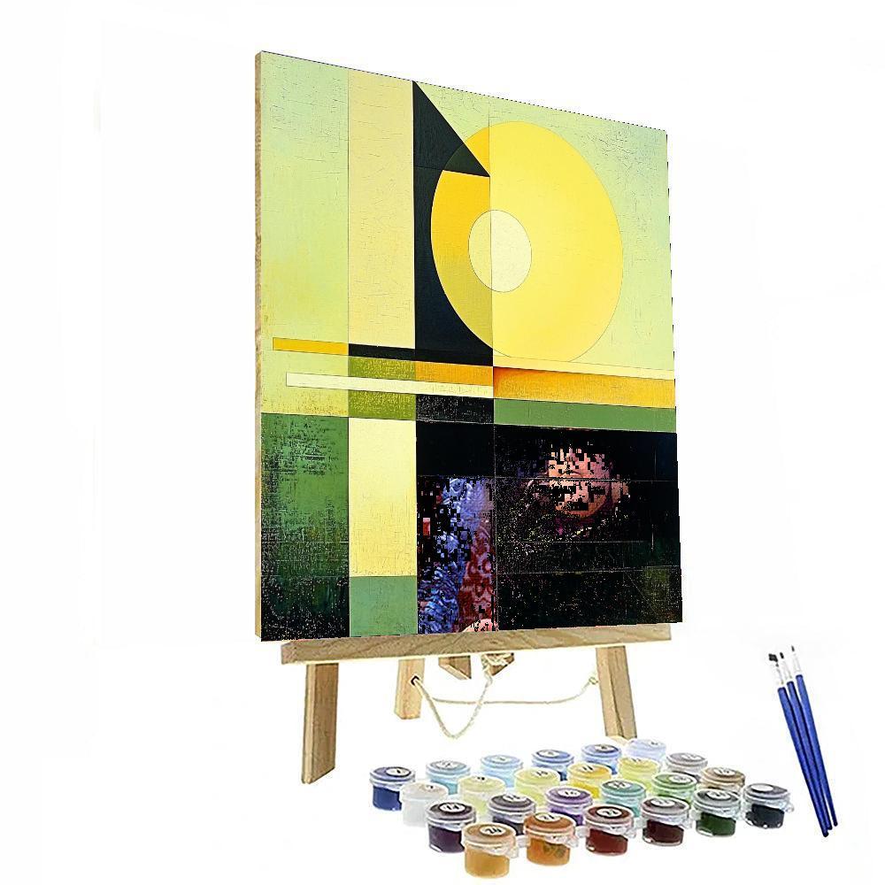 Kazimir Malevich Inspired Ethereal Equilibrium  Numbered Painting Kits