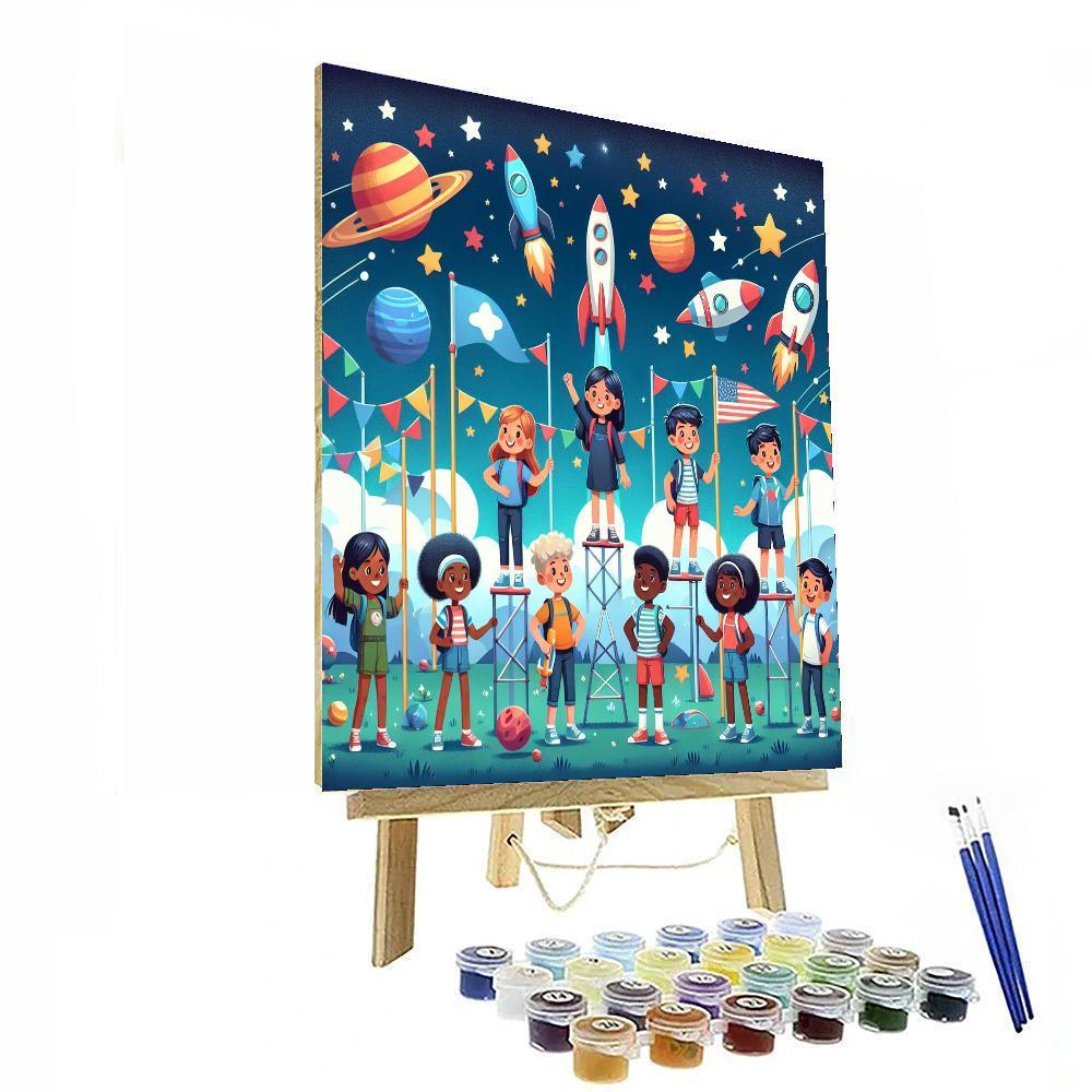 Adventure In Space Camp Paint By Color