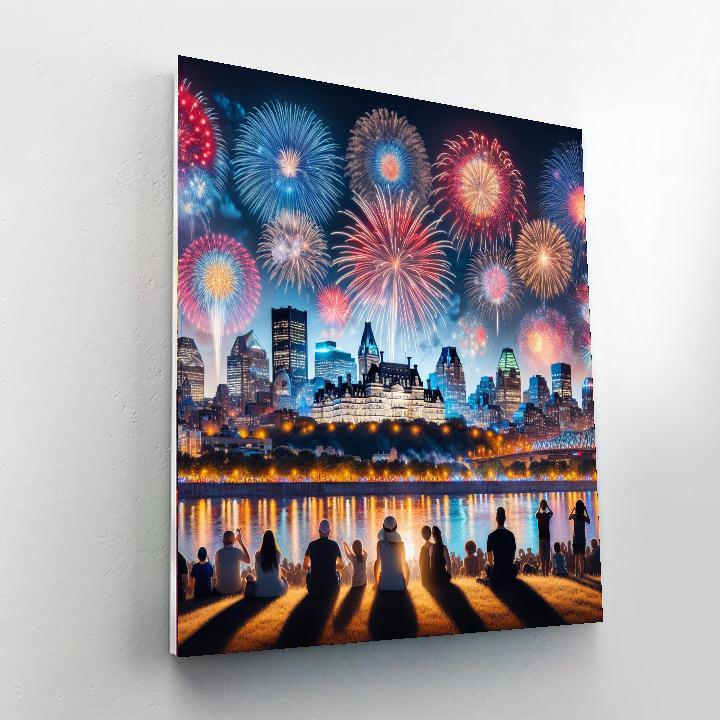 Montreal International Fireworks Competition - Canada Paint By Numbers Kits