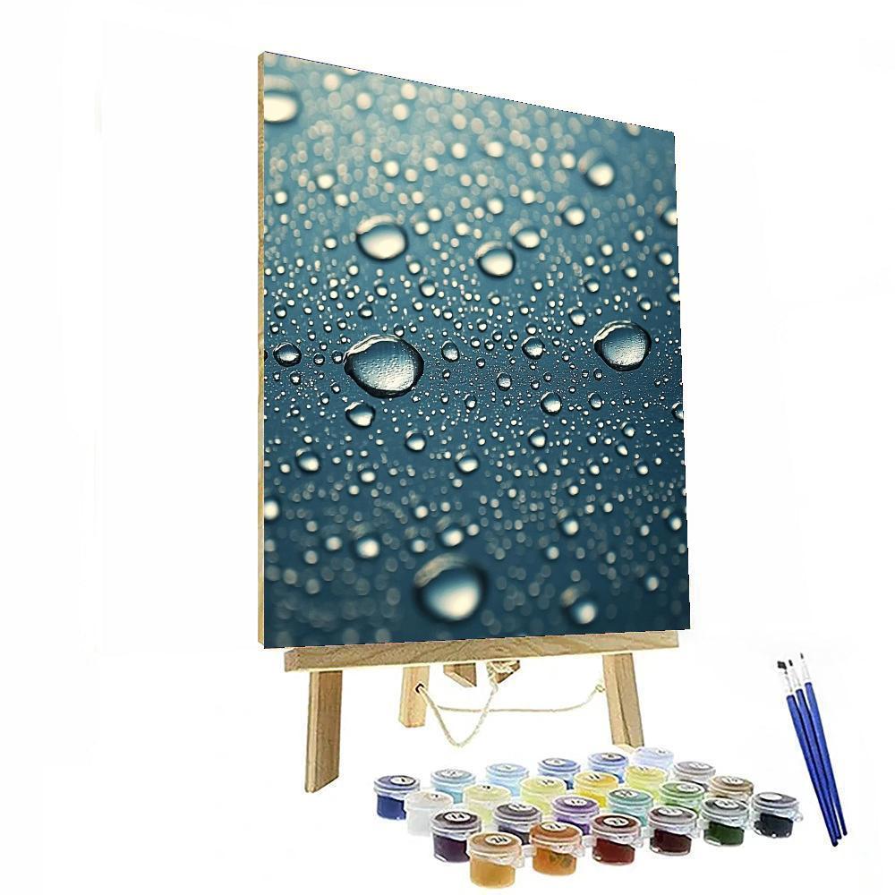Leonardo Da Vinci Inspired Glistening Raindrops  Paint By Numbers