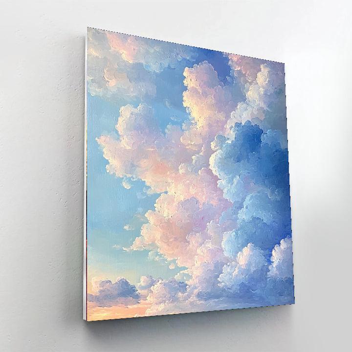 Paul Cézanne Inspired Harmony Of Clouds  Number Painting