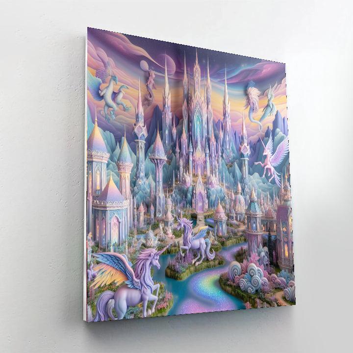 Fantasy Kingdom Vista Paint By Numbers