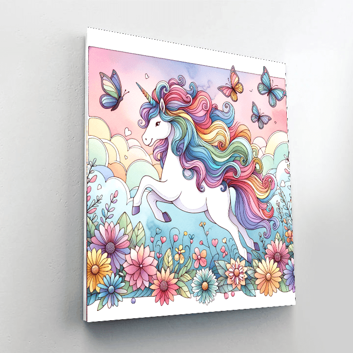 Joyful Unicorn Painting By Numbers Kit