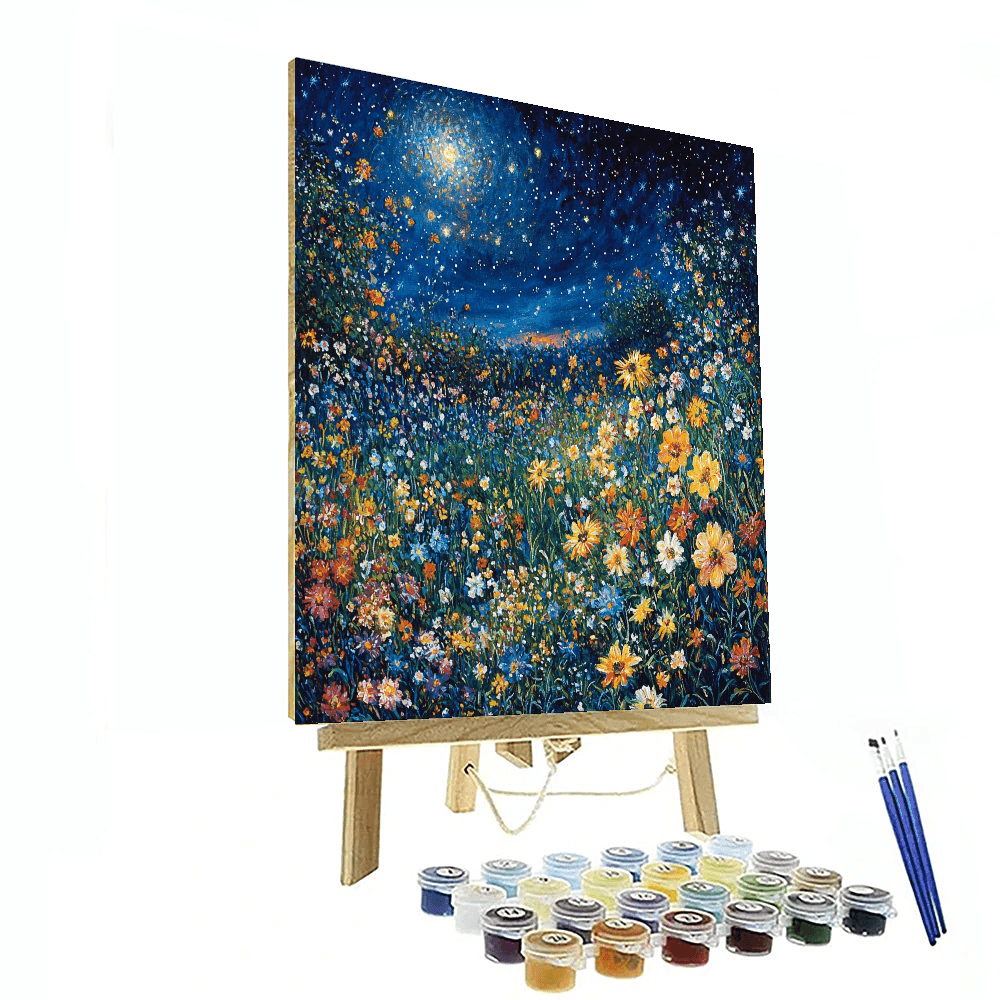 Claude Monet Inspired Mystical Night Blooms  Paint By Color