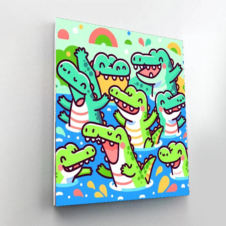 Crazy Crocs Painting Number Kit