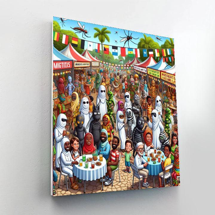 The Great Texas Mosquito Festival - Usa Numbered Painting Kits