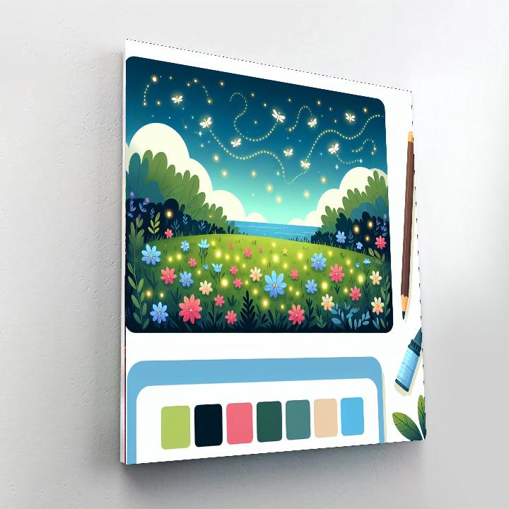 Midnight In The Meadow Number Painting