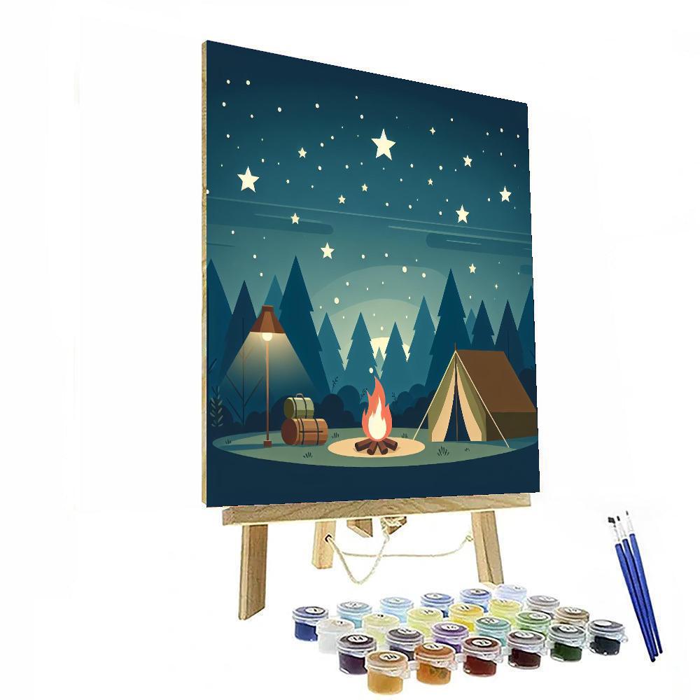 Beneath The Starry Skies Paint By Numbers Art