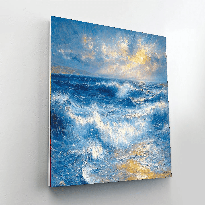 J.M.W. Turner Inspired Waves Of Emotion  Paint By Numbers Kits