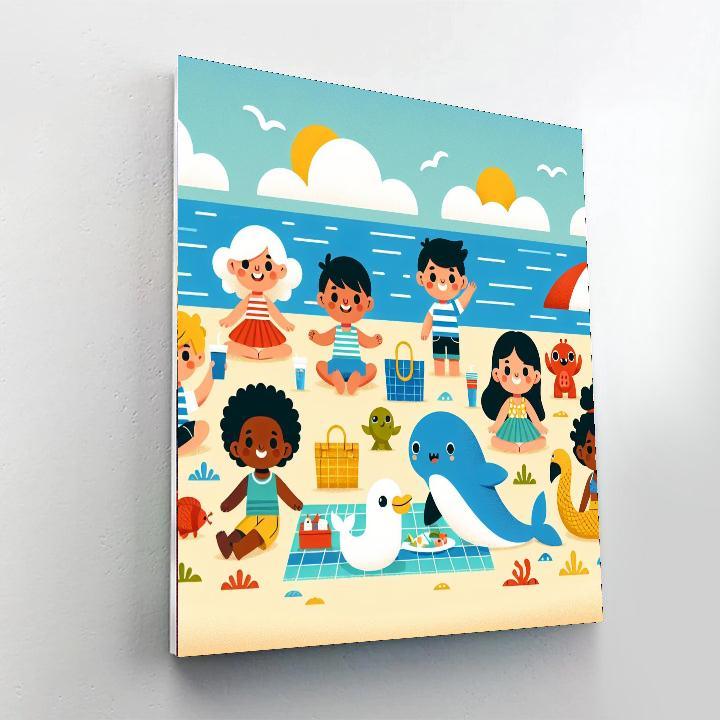Seaside Picnic Adventure Paint By Number