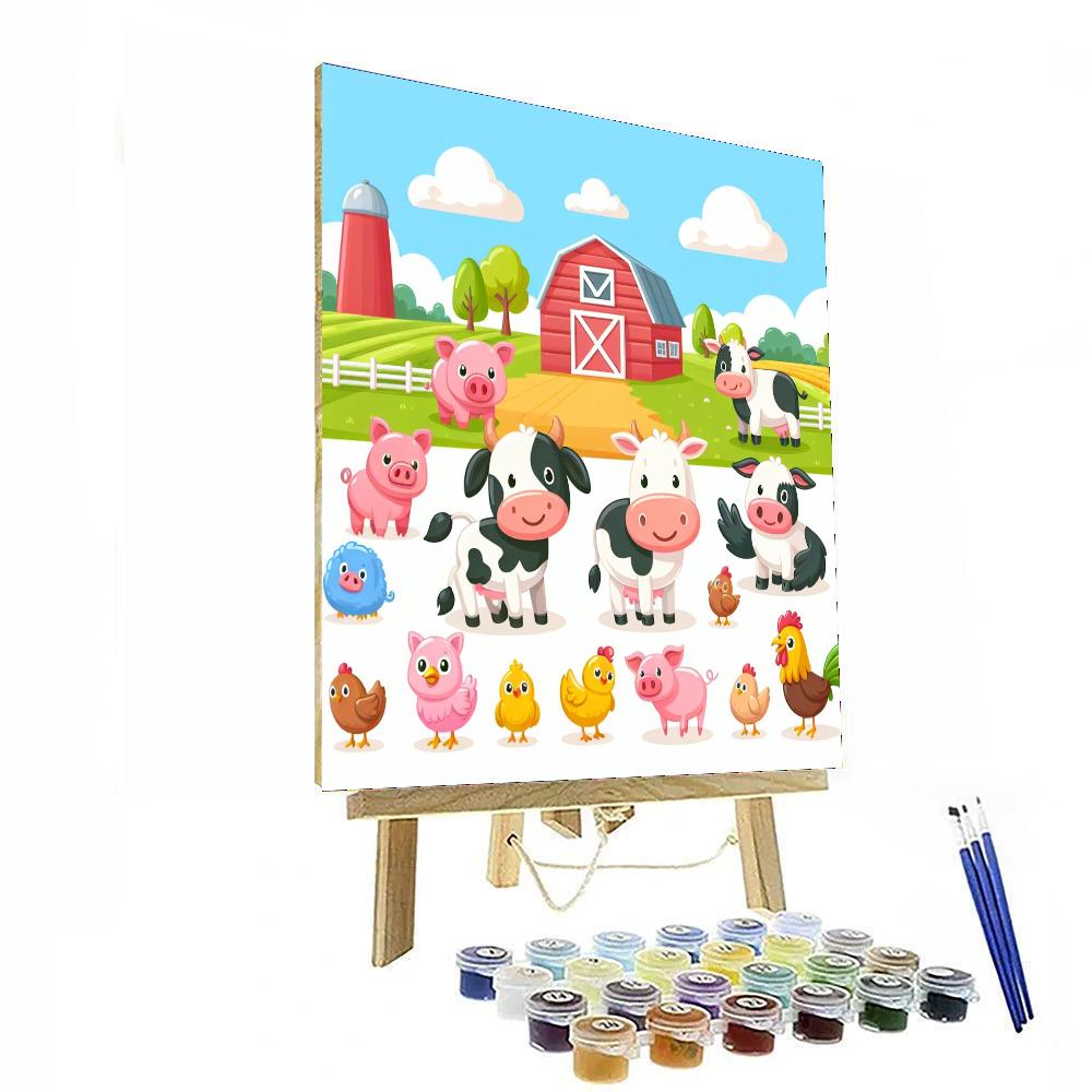 Jolly Farm Adventure DIY Paint By Numbers