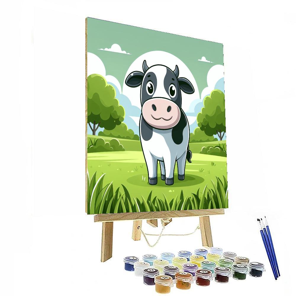 Cuddly Cows Paint By Numbers Art