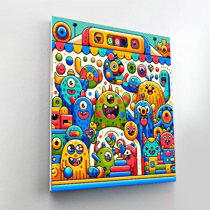 Friendly Monsters' Club Paint By Numbers Kits