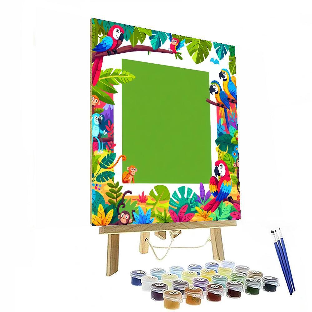 Tropical Jungle Frolic Number Painting