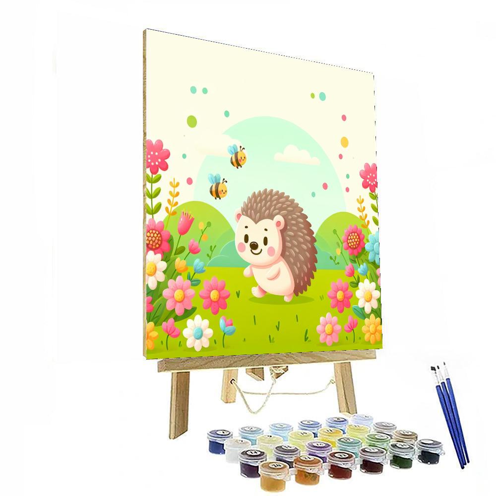 Curious Hedgehog Journey Paint By Numbers Art