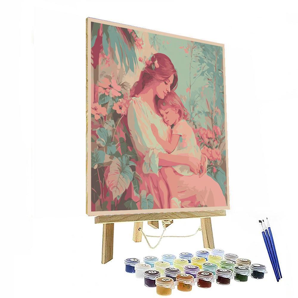 Embracing Hearts Paint By Color