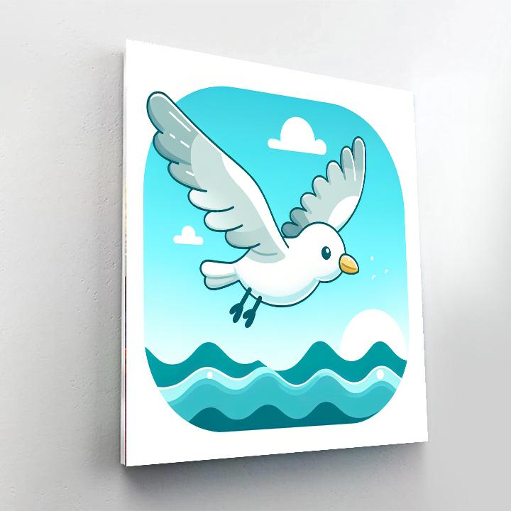 Sprightly Seagull Paint By Number