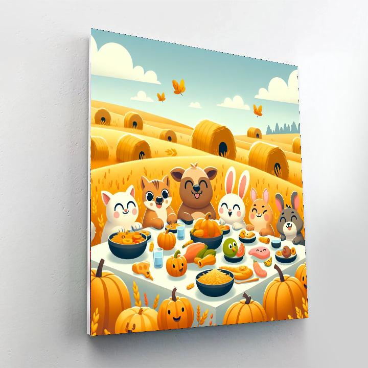 Happy Harvest Harmony Paint By Numbers Art