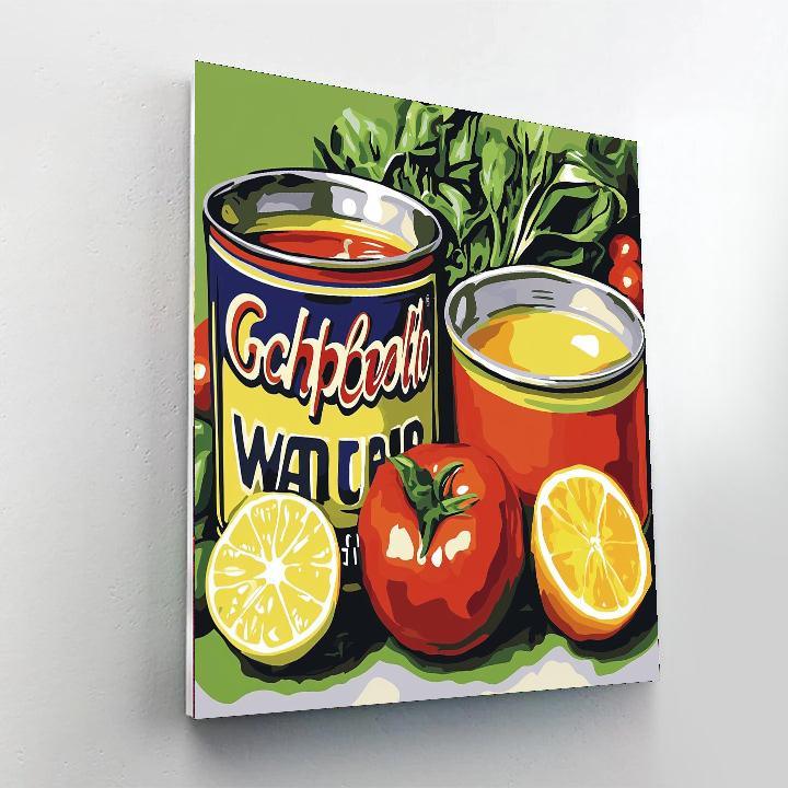 Warhol Inspired The Art Of Cooking  Painting By Numbers Kit