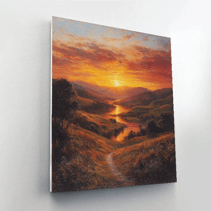 J.M.W. Turner Inspired Radiant Sky  Paint By Numbers