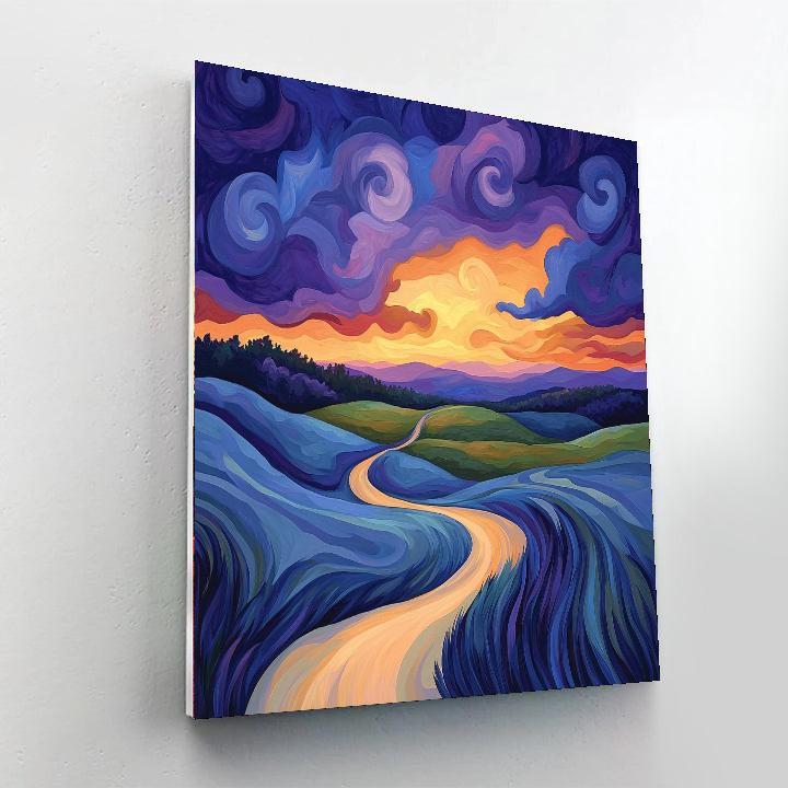 Paul Cézanne Inspired Shades Of Dusk  Paint By Numbers Art