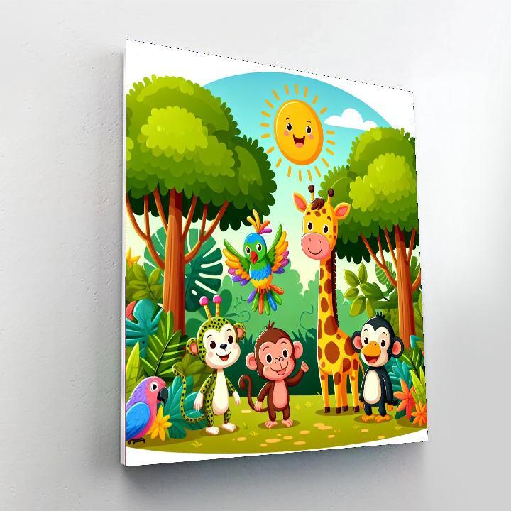 Jolly Jungle Party Paint By Number