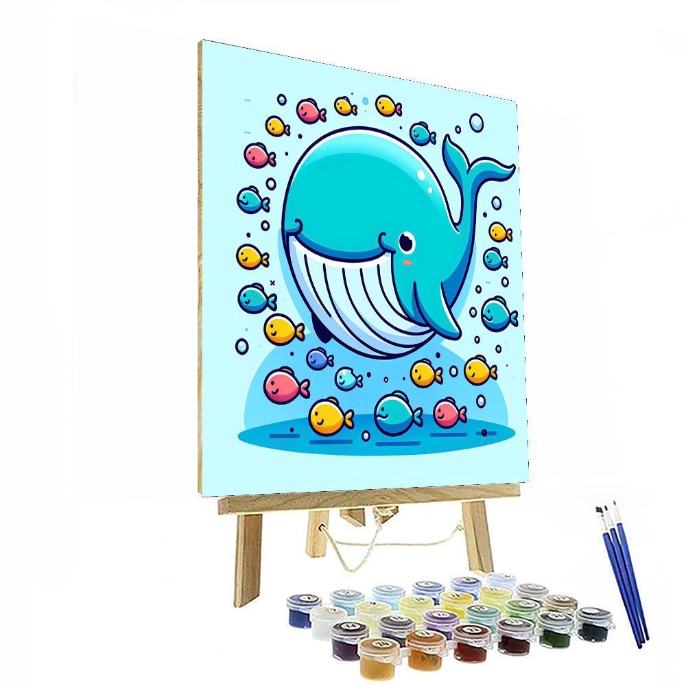 Whimsical Whale Tale Painting By Numbers Kit