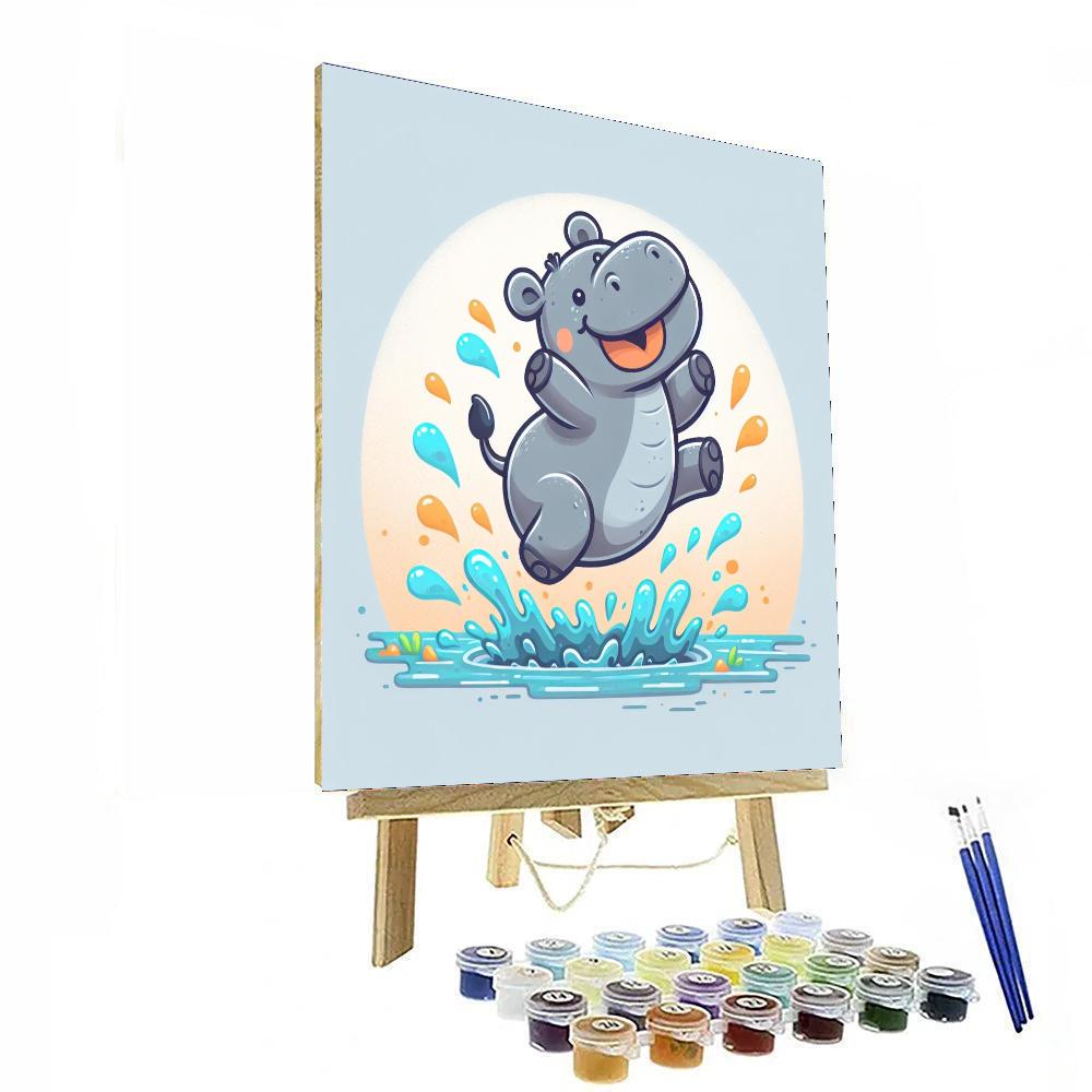 Hopping Hippo Paint By Color
