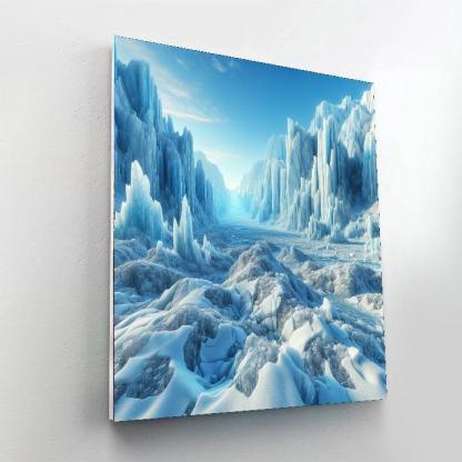 Majestic Glacier Adventure Number Painting