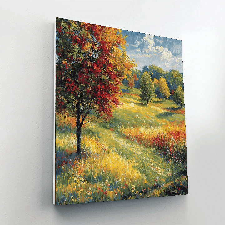 Claude Monet Inspired Harmony Of Seasons  Painting By Numbers Kit