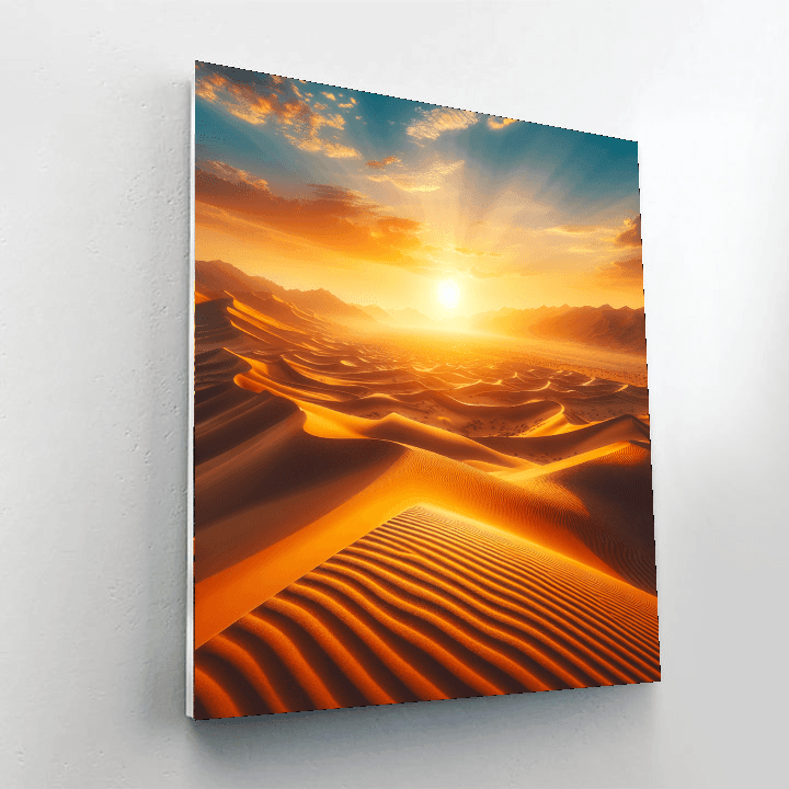 Golden Desert Dunes Painting By Numbers Kit