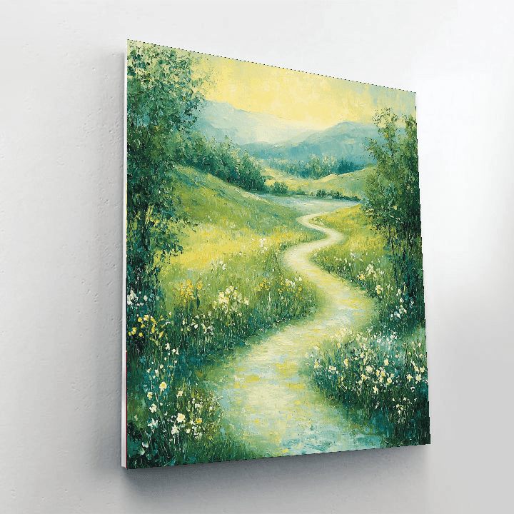 Vincent Van Gogh Inspired Pathway To Tranquility  Painting By Numbers Kit