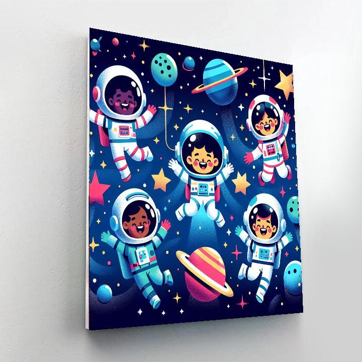 Adventurous Space Mission Paint By Numbers Kits