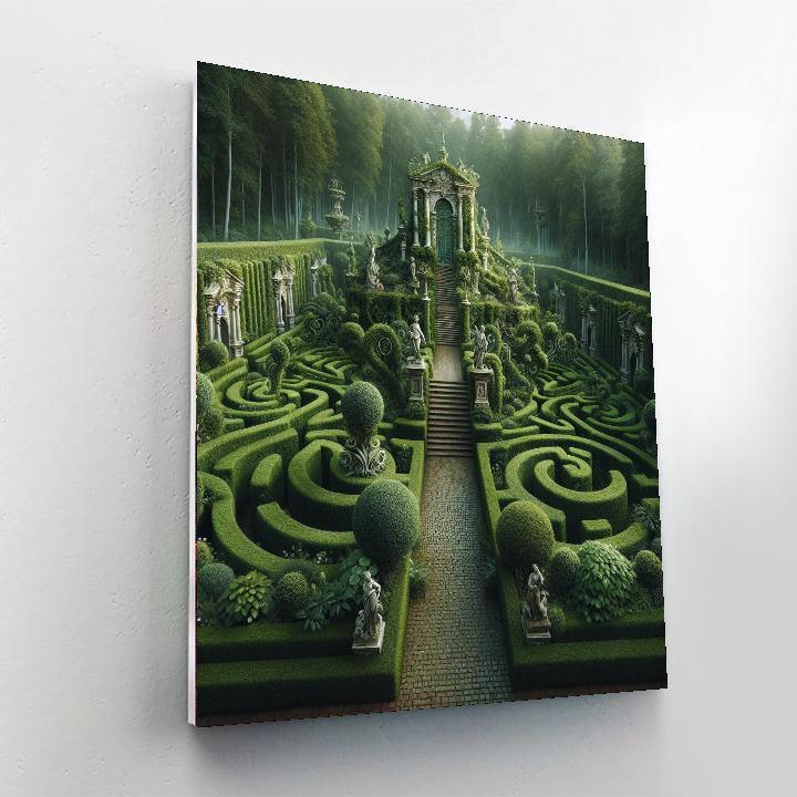 Royal Garden Maze Paint By Numbers
