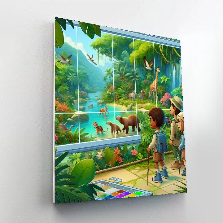 Rainforest Exploration Mission DIY Paint By Numbers