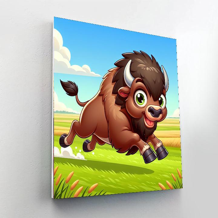 Bounding Bison Numbered Painting Kits