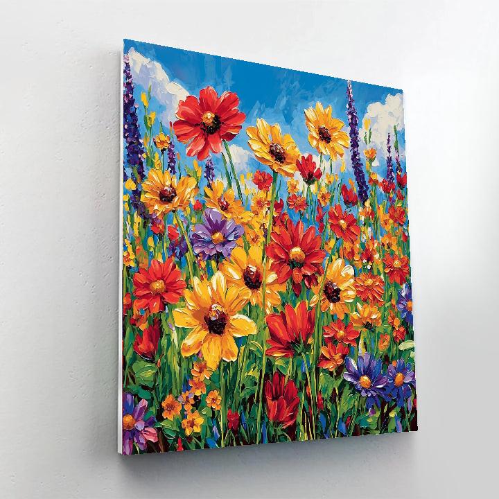 Georgia O'Keeffe Inspired Summer Meadow In Bloom  Paint By Numbers Kits
