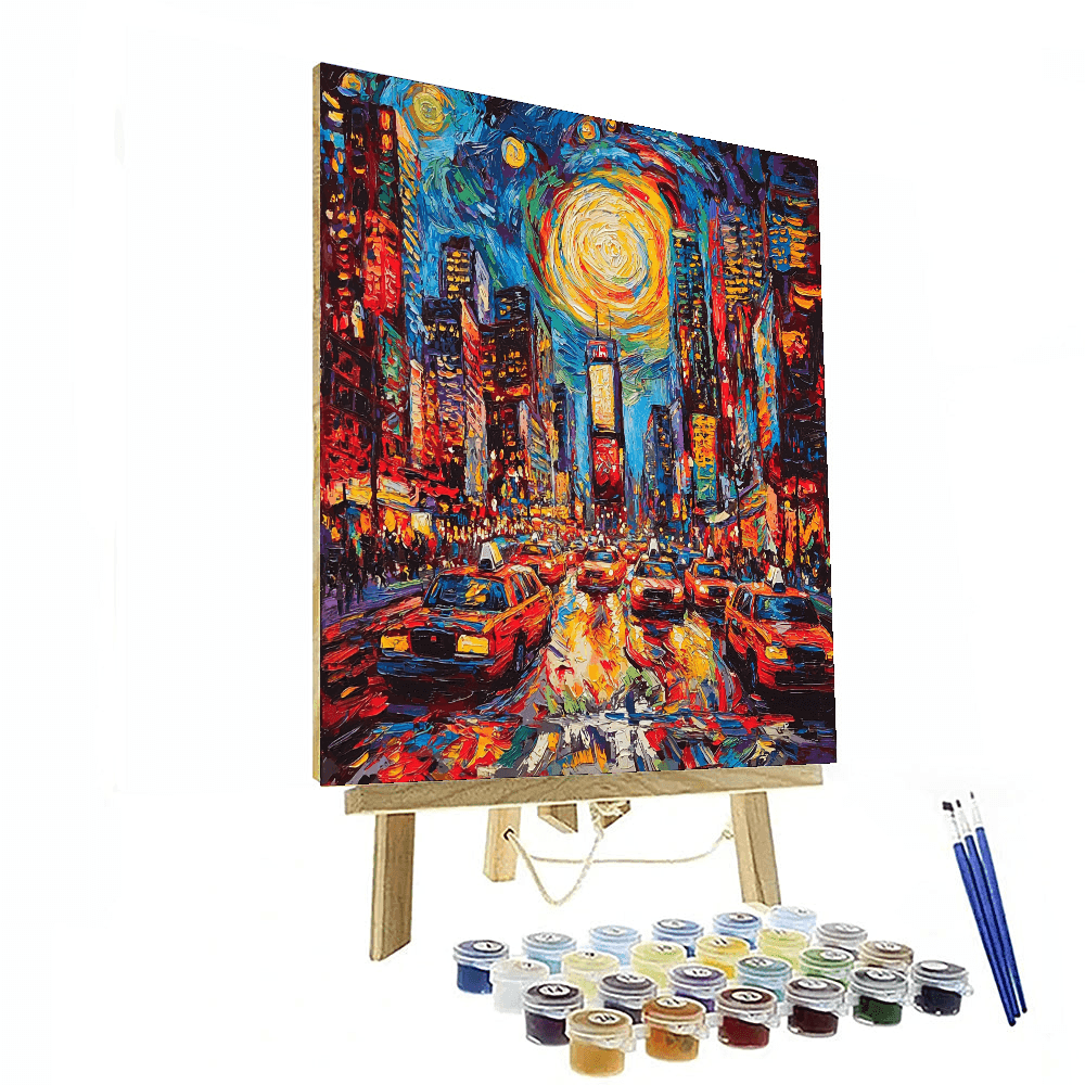 Edvard Munch Inspired Urban Dreamscape  Paint By Color