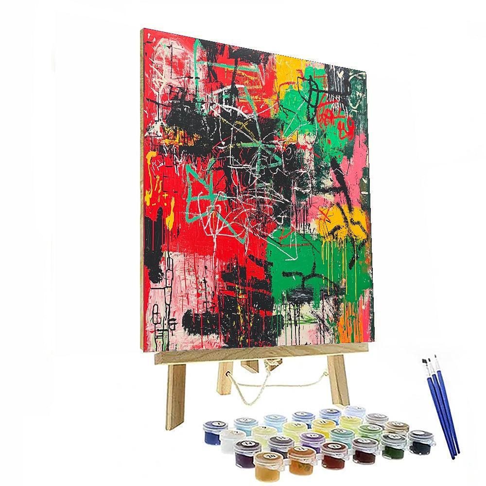 Jean-Michel Basquiat Inspired Roots Of Expression  Paint By Color