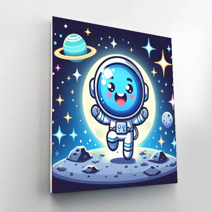 Adventurous Moon Explorer DIY Paint By Numbers