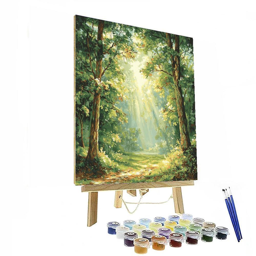 Leonardo Da Vinci Inspired In The Quiet Of The Forest  Paint By Number