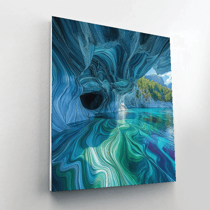 Marble Caves Of Patagonia - Chile Numbered Painting Kits